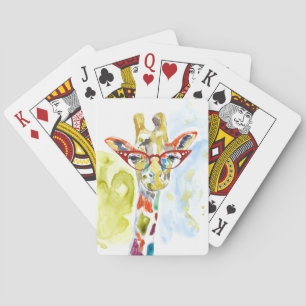 Smarty-Pants Giraffe Playing Cards
