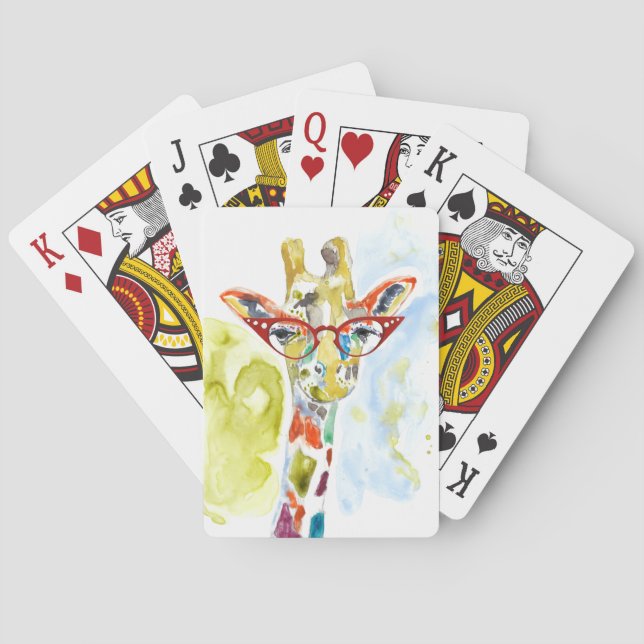 Smarty-Pants Giraffe Playing Cards (Back)