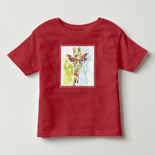 Smarty-Pants Giraffe Toddler T-Shirt