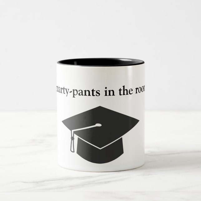 "Smarty-pants in the room" Two-tone Mug (Center)