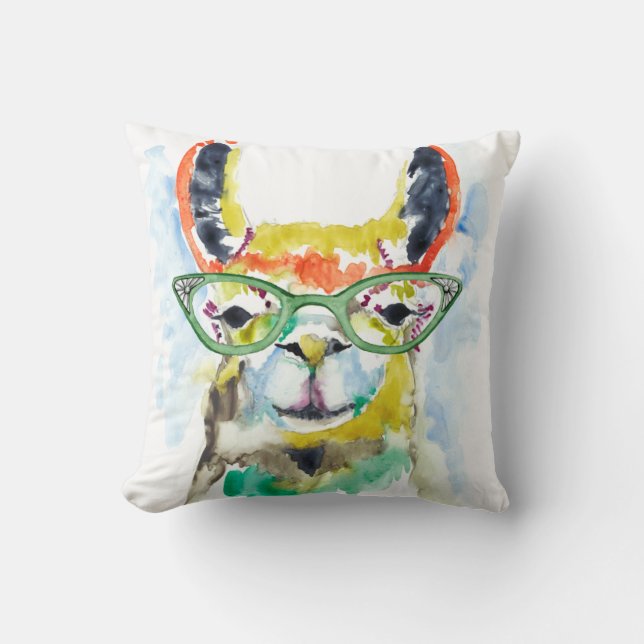 Smarty-Pants Llama Cushion (Front)