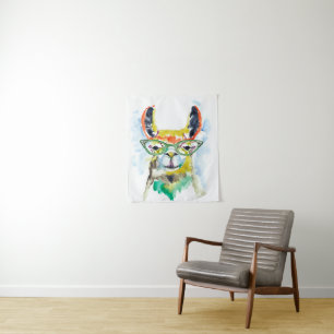 Smarty-Pants Llama Tapestry