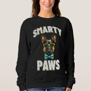 Smarty Paws German Shepherd Dog Wearing Glasses Sweatshirt