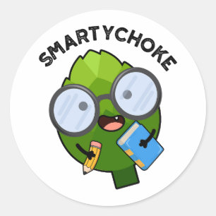 Smartychoke Funny Artichoke Pun Classic Round Sticker