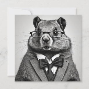 smartypants groundhog invitation