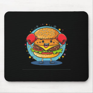 Smash Burger Costume With Funny Boxing Gloves Cost Mouse Mat