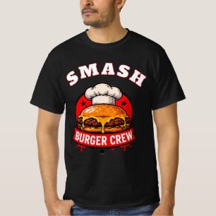 🍔 Smash Burger Crew Restaurant Grill Team Staff T-Shirt