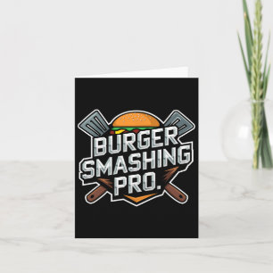 Smash Burger Lover Grilled Cheeseburger Flat Top C Card