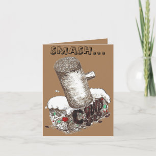 SMASH COVID19 New Years Day colour Holiday Card
