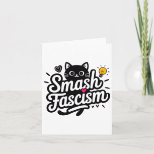 Smash Fascism Resist Fascism For Women  Card