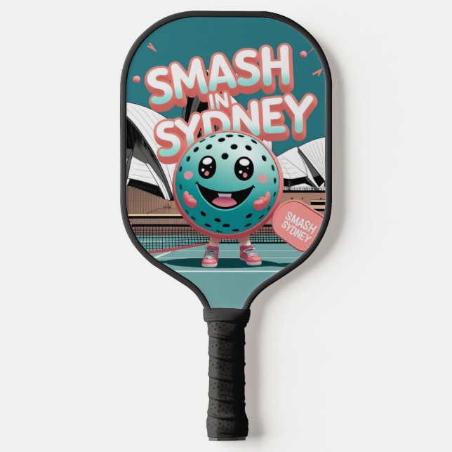 Smash in Sydney – Australia Pickleball Design  Paddle (Front)