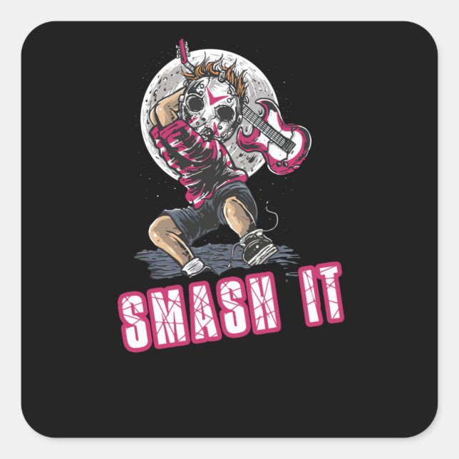 Smash It Square Sticker (Front)