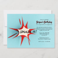 Smash It Therapy Invitation