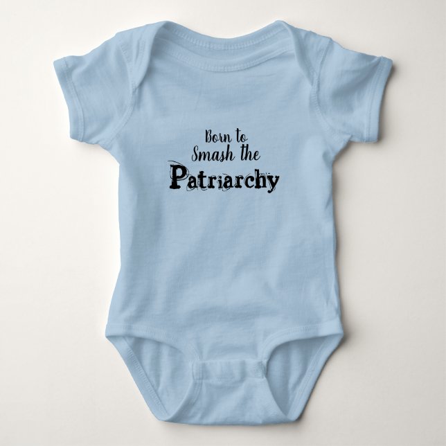 Smash the Patriarchy Baby Bodysuit (Front)
