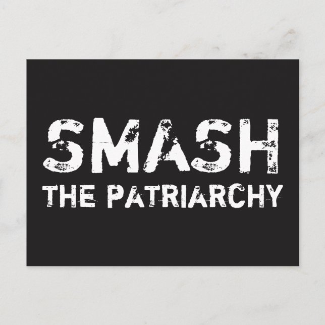 SMASH the Patriarchy Feminist Postcard (Front)