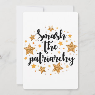 Smash The Patriarchy! Flat Greeting Card