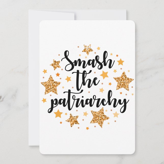 Smash The Patriarchy! Flat Greeting Card (Front)