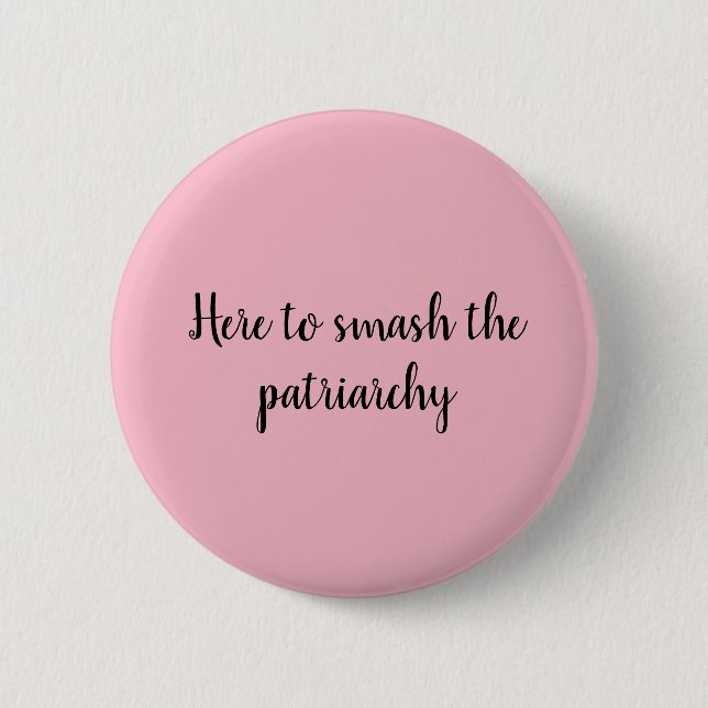 Smash the patriarchy pin (Front)