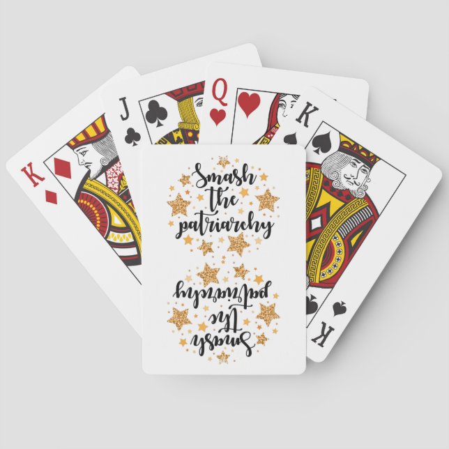 Smash The Patriarchy! Playing Cards (Back)