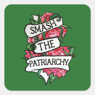 Smash the Patriarchy Square Sticker