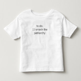 "smash the patriarchy" tee (toddler)