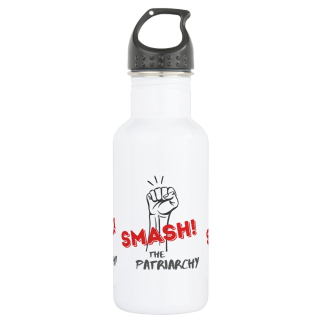 Smash the Patriarchy - water bottle (Front)