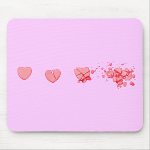 Smashed Candy Heart Mouse Mat