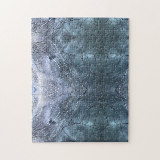 Smashed glass jigsaw puzzle (Vertical)