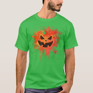 Smashed Pumpkin Splatter Funny Halloween Costume  T-Shirt
