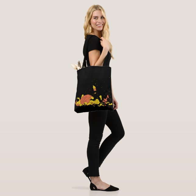 Smashed Pumpkin Tote Bag (On Model)