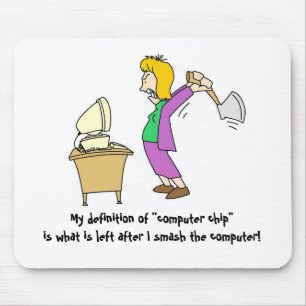 Smashing Computer-woman Mouse Mat