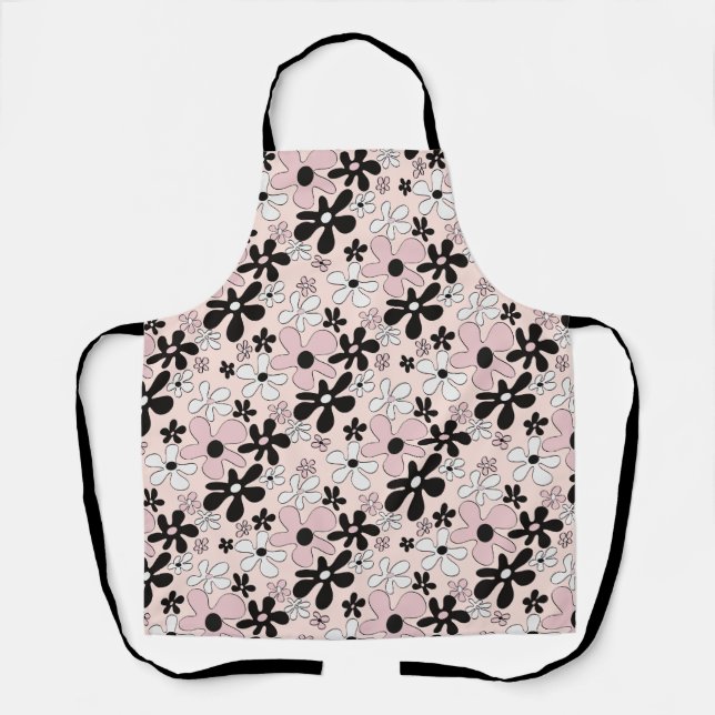 Smashingly Mod Flower Blooms Apron (Front)