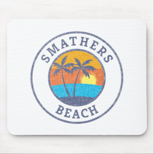 Smathers Beach, Key West Faded Classic Style Mouse Mat