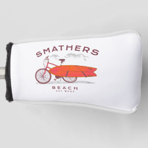 Smathers Beach Key West Vintage Beach Surfing Golf Head Cover
