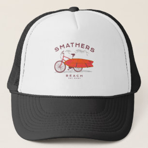 Smathers Beach Key West Vintage Beach Surfing Trucker Hat