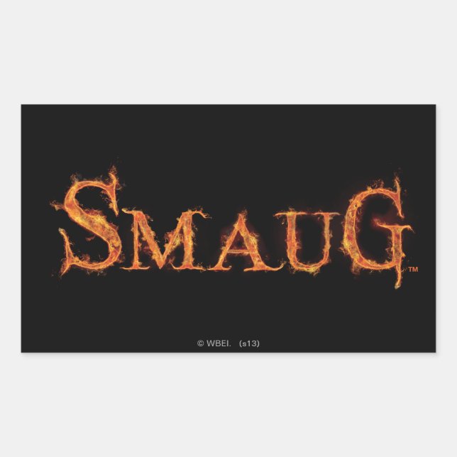 SMAUG™ Name Graphic Rectangular Sticker (Front)