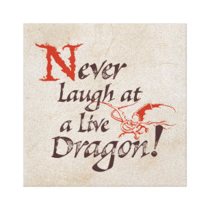SMAUG™ - Never Laugh At A Live Dragon Canvas Print