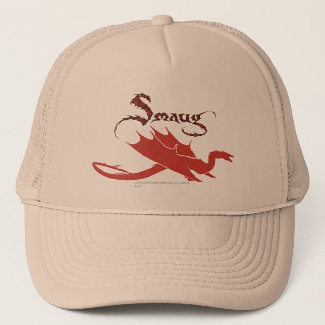 SMAUG™ Silhouette & Name Trucker Hat (Front)
