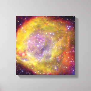 SMC WR7 Binary Star Nebula - Hubble Space Photo Canvas Print