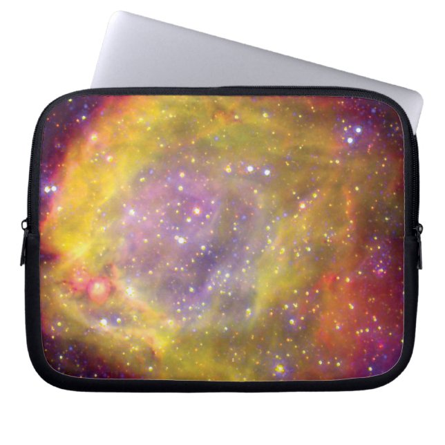 SMC WR7 Binary Star Nebula - Hubble Space Photo Laptop Sleeve (Front)