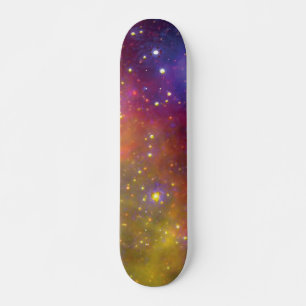 SMC WR7 Binary Star Nebula - Hubble Space Photo Skateboard
