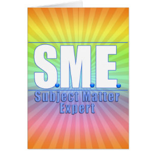 SME LOGO SUBJECT MATTER EXPERT WHITE/BLUE