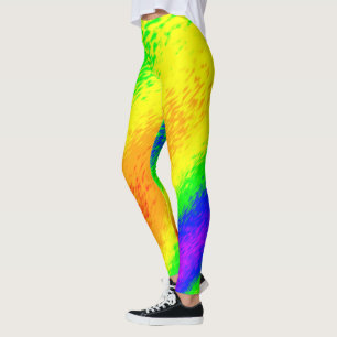 Smeared Rainbow Colours Leggings