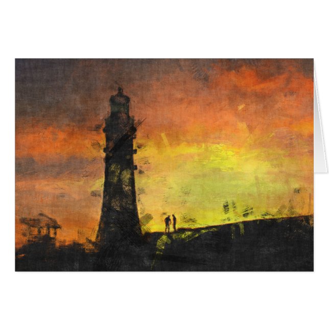 Smeaton's Tower at Sunset (Front Horizontal)