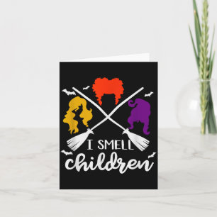 Smell Children Funny Witch Halloween Lazy Costume Card