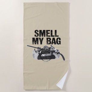 Smell My Bag (hockey stench) Beach Towel