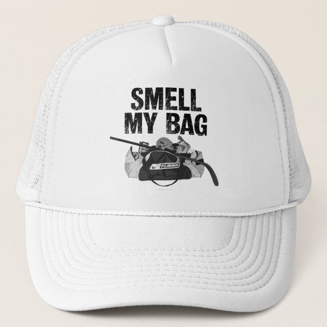 Smell My Bag (Hockey Stench) Trucker Hat (Front)
