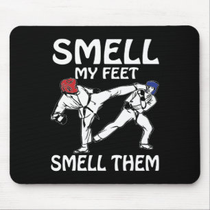 Smell My Feet Funny Karate Sparring  Mouse Mat