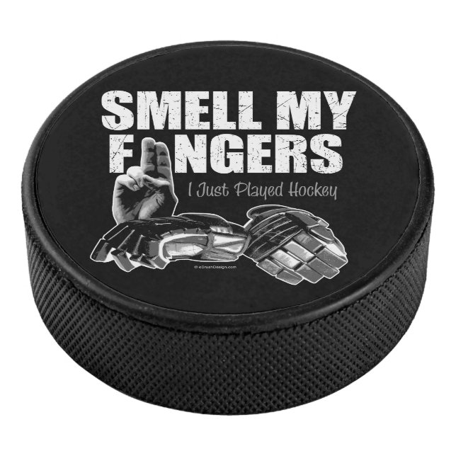 Smell My Fingers (hockey) Hockey Puck (3/4)
