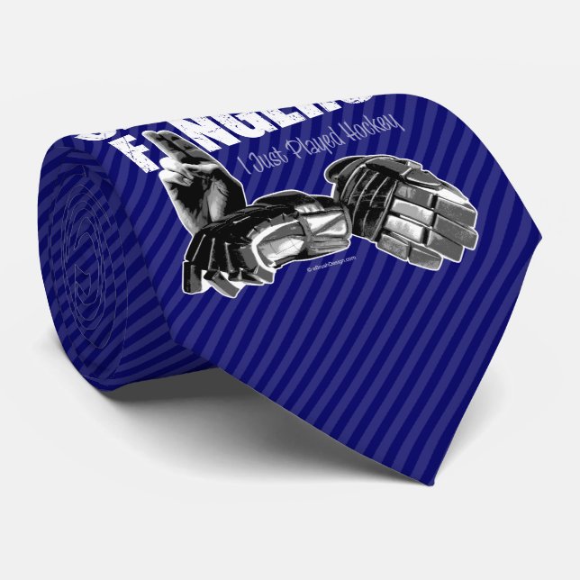 Smell My Fingers (hockey) Tie (Rolled)